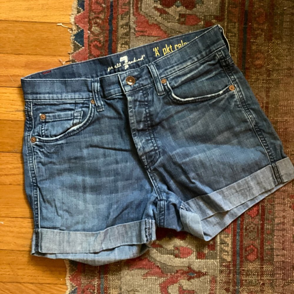 7 for all Mankind Jean Shorts